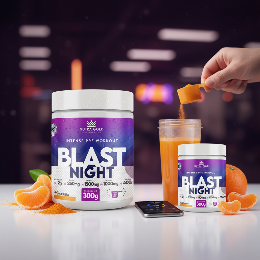 Blast Night preparado com sabor tangerina